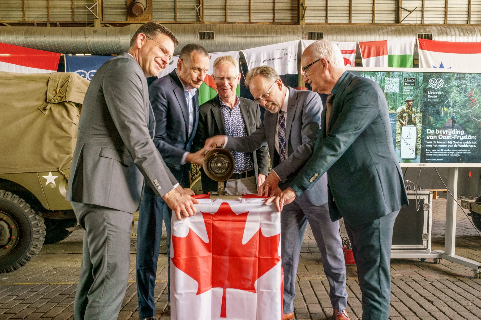 Lancering Liberation Route Europe, route Oost-Fryslân